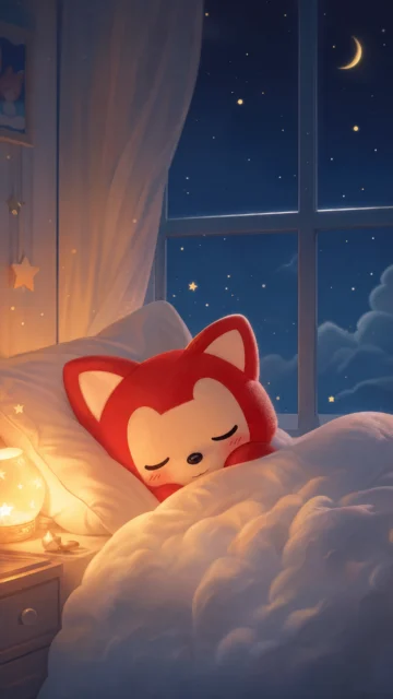 阿狸睡觉治愈手机壁纸