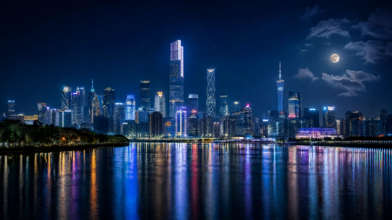 城市夜景摄影桌面壁纸