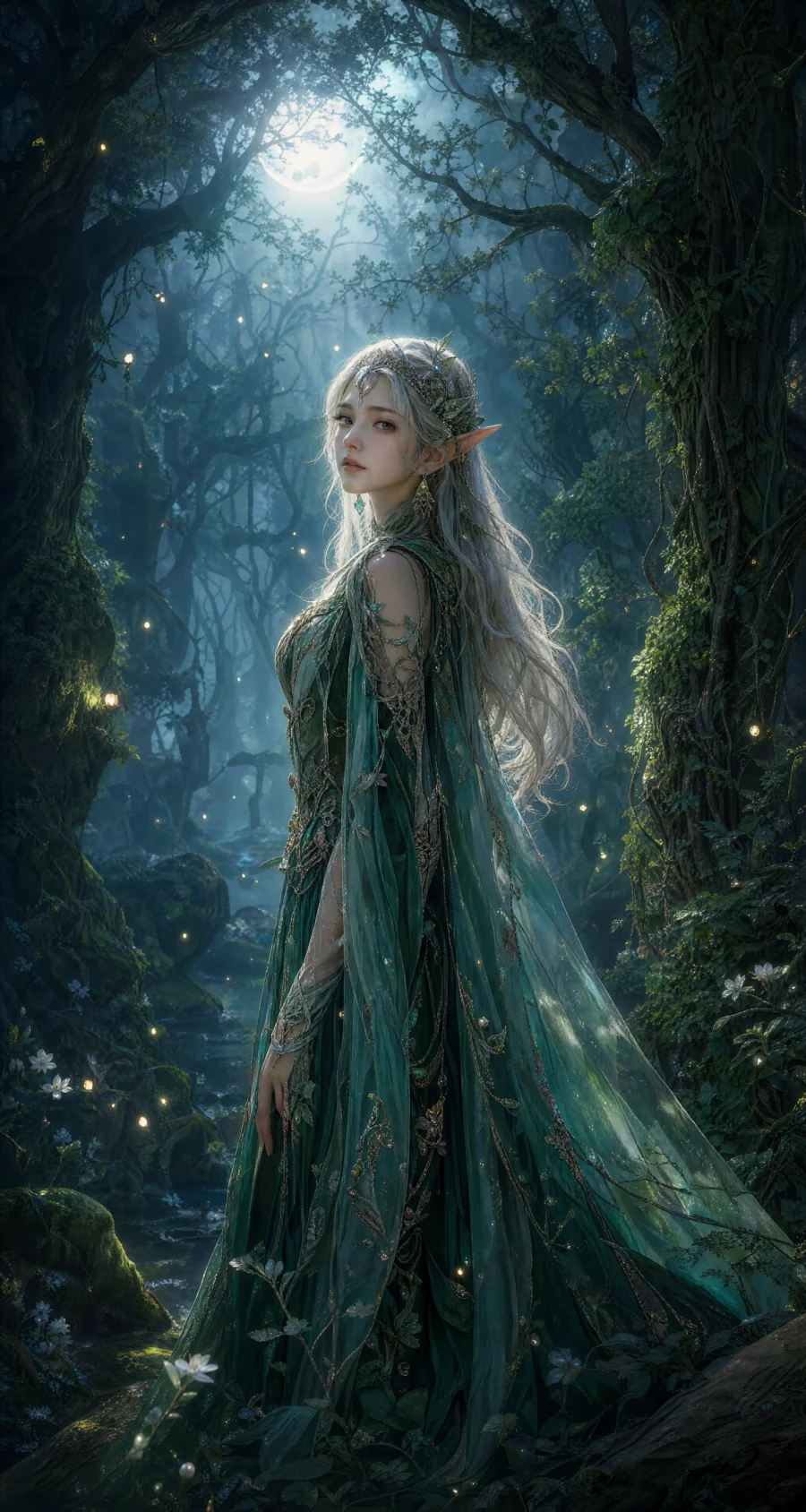 梦幻精灵Cosplay森林壁纸