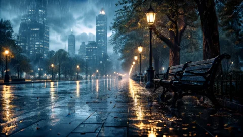 雨写真桌面壁纸