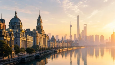 历史外滩晨曦桌面壁纸