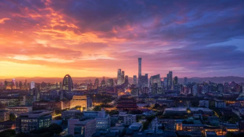 北京天际线城市风光桌面壁纸