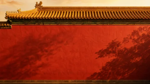 故宫红墙古韵桌面壁纸