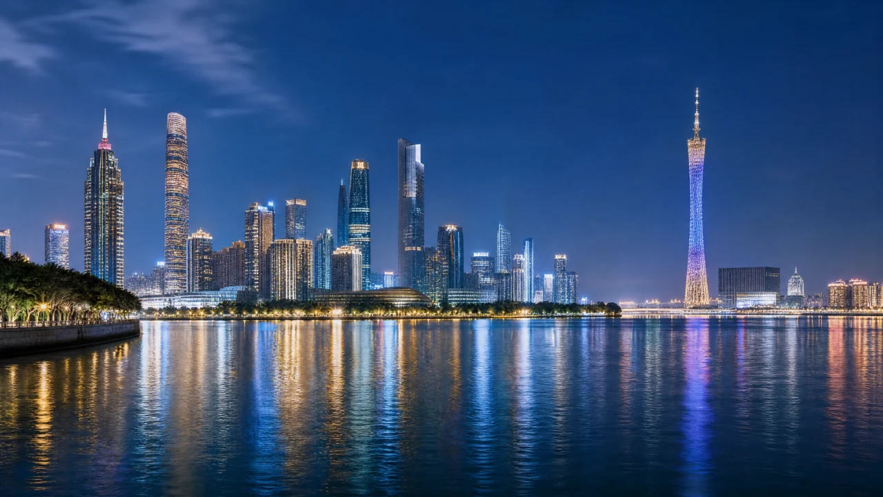 海心沙珠江夜景桌面壁纸