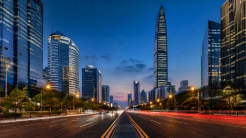 深南大道都市夜景桌面壁纸