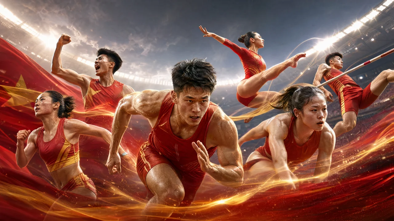 中国运动员荣耀时刻桌面壁纸