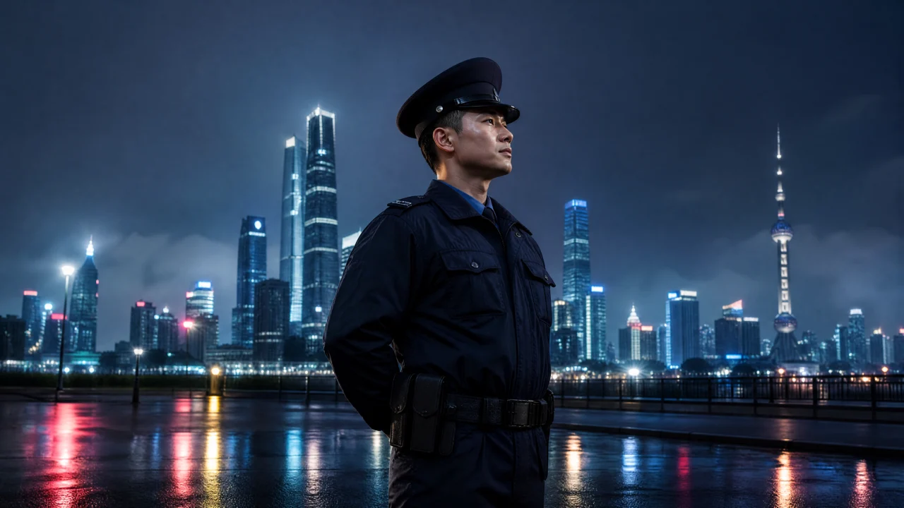 中国警察城市守护桌面壁纸