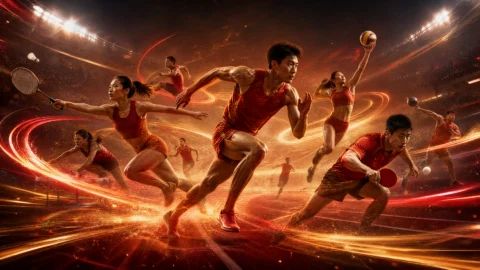 中国运动员荣耀时刻桌面壁纸