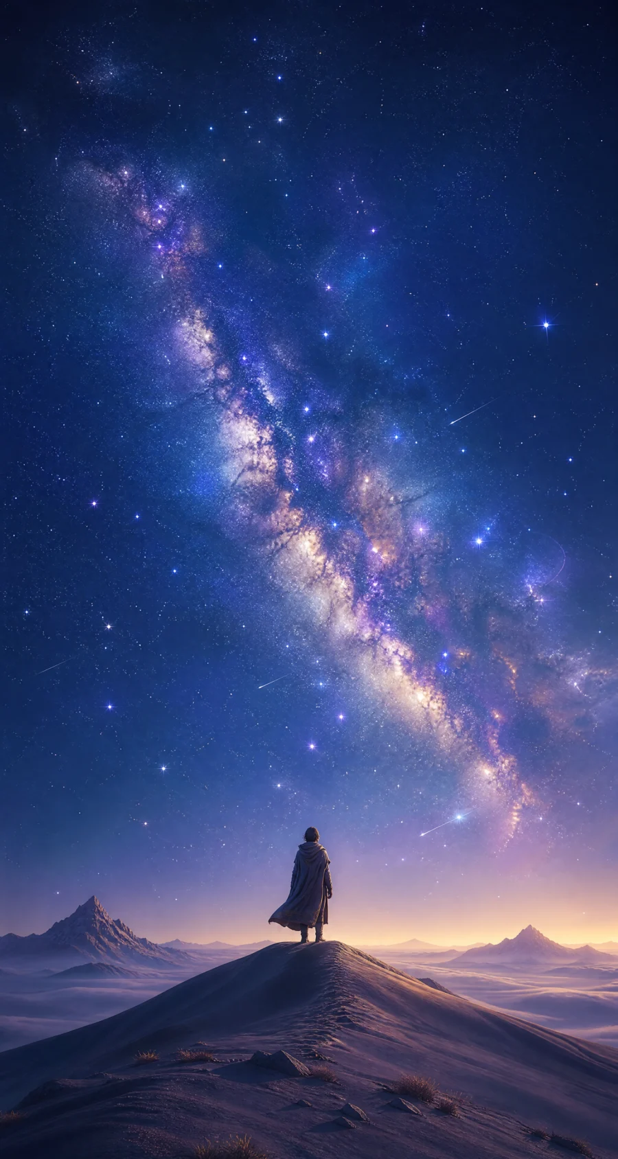 星空旅人梦幻平板壁纸
