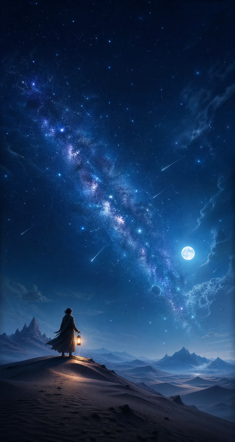 星空旅人梦幻平板壁纸