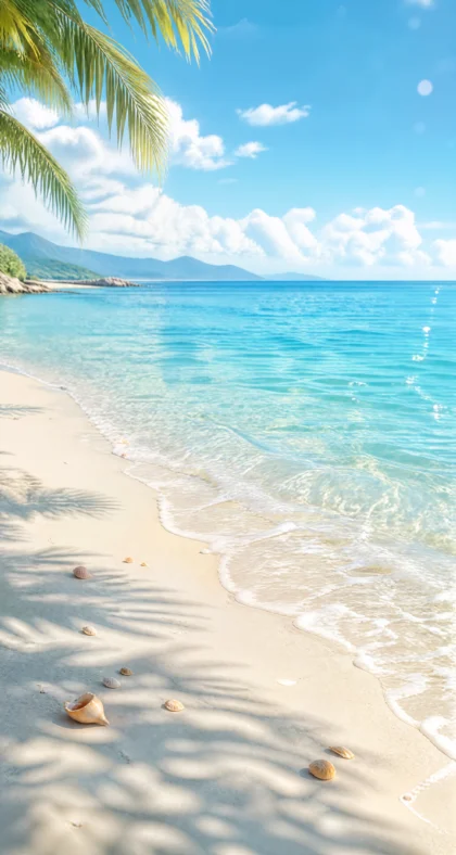 夏日海边清爽平板壁纸