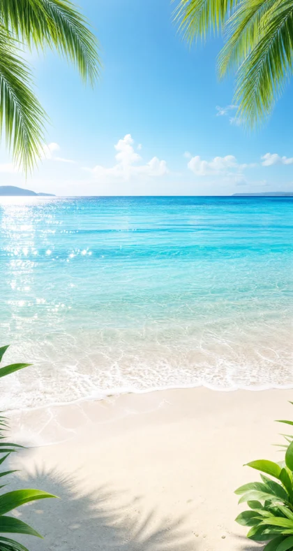 夏日海边清新平板壁纸