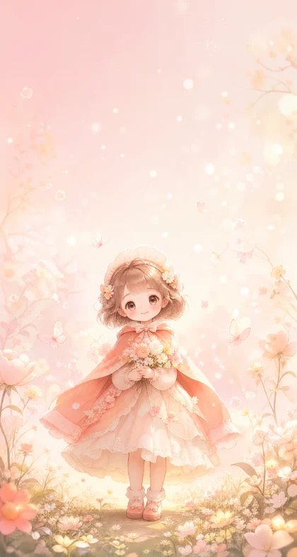 梦幻花园萝莉角色平板壁纸