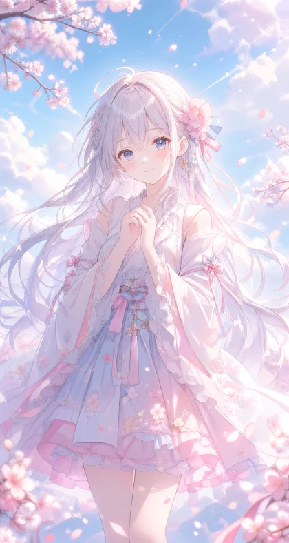梦幻二次元女孩平板壁纸