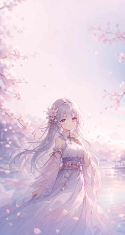 梦幻二次元少女平板壁纸