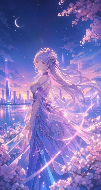 梦幻二次元艺术平板壁纸