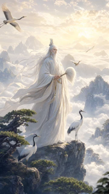 云巅仙人手机壁纸