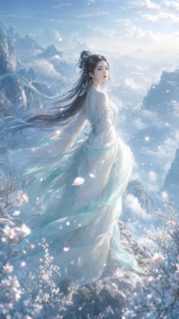 云巅仙侠美女手机壁纸
