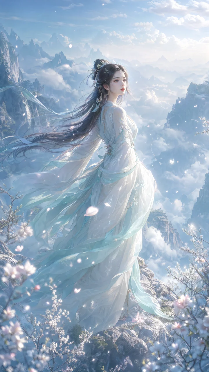 云巅仙侠美女手机壁纸