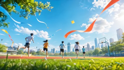 青春活力阳光桌面壁纸
