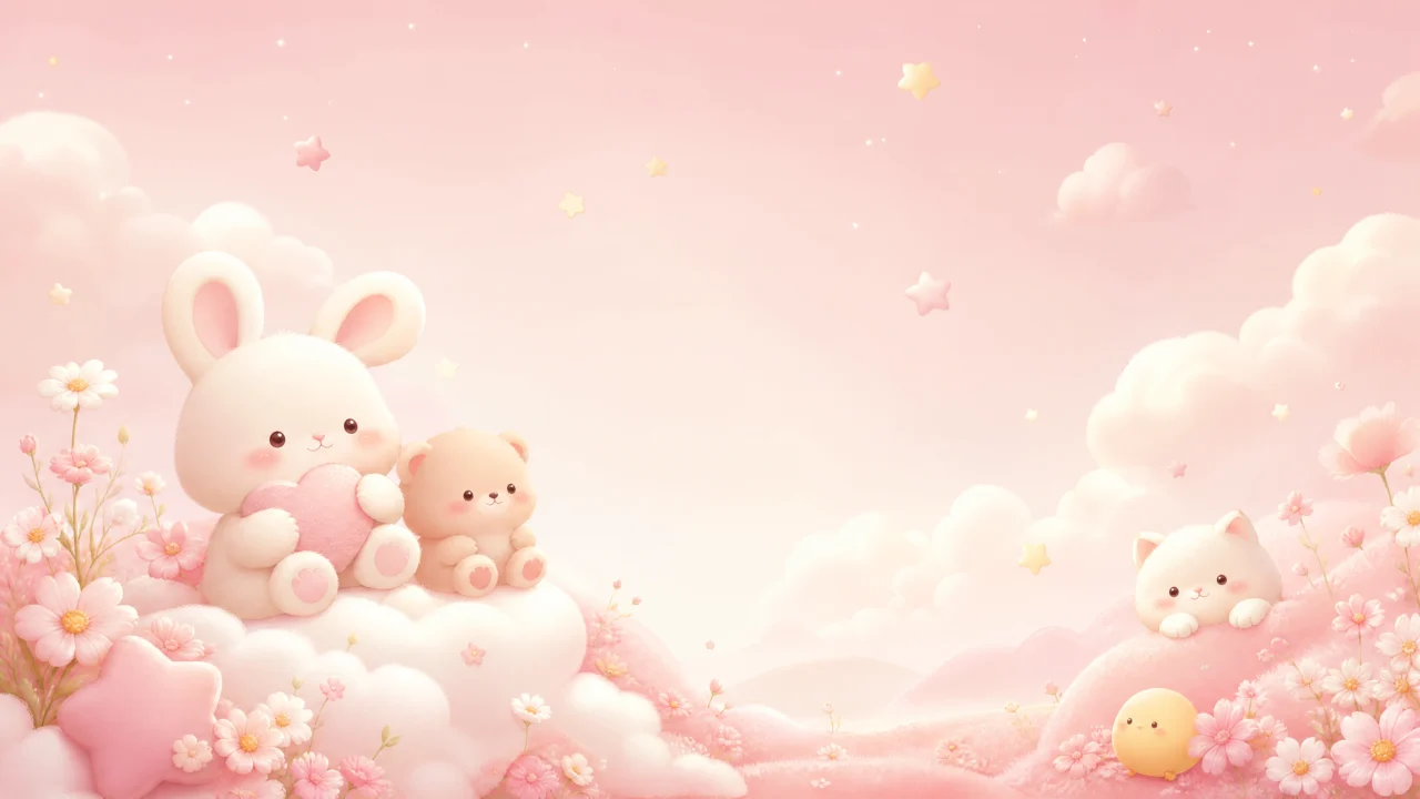 可爱风格梦幻云朵桌面壁纸