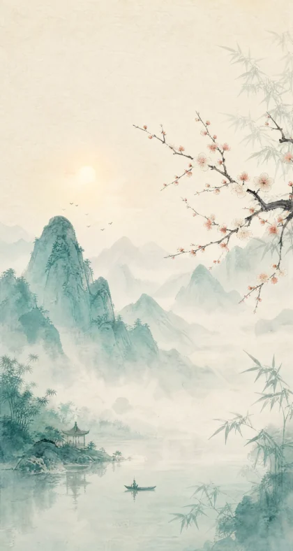 东方雅韵平板壁纸