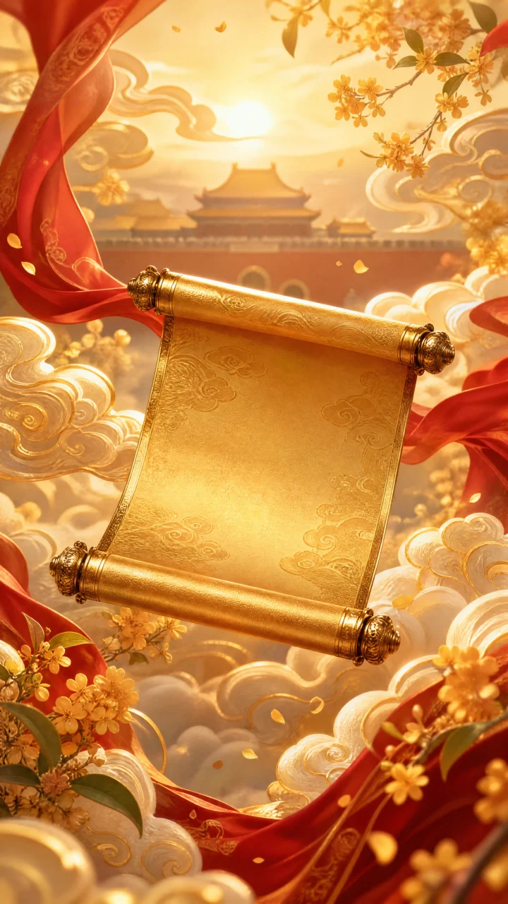 金榜题名喜庆国风手机壁纸