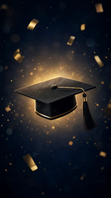 学士帽毕业庆典手机壁纸