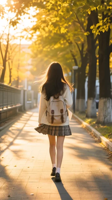 青春背影手机壁纸
