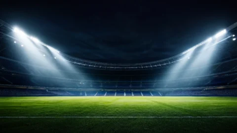 夜色球场灯光桌面壁纸