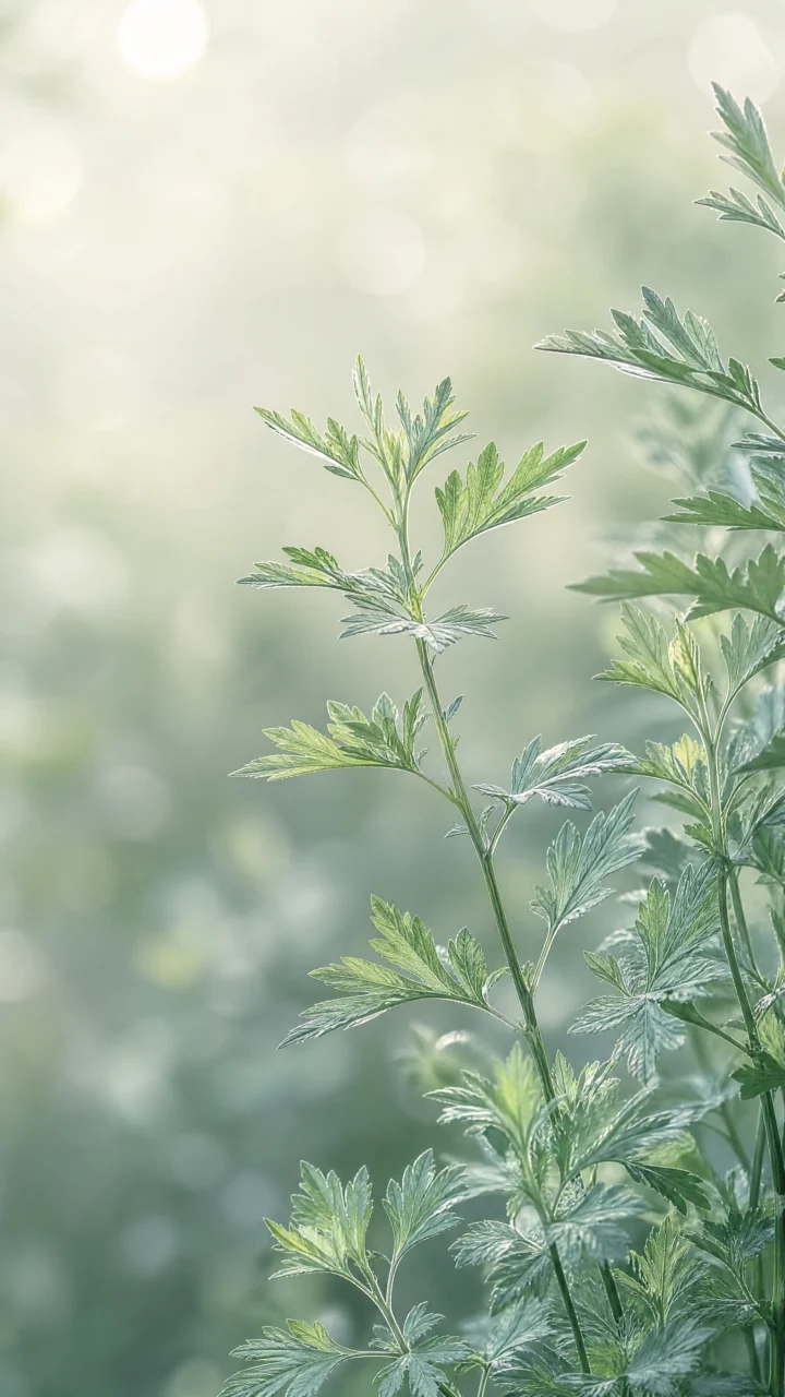 清新艾草晨雾手机壁纸