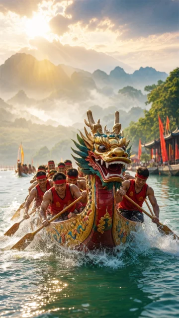 端午赛龙舟手机壁纸