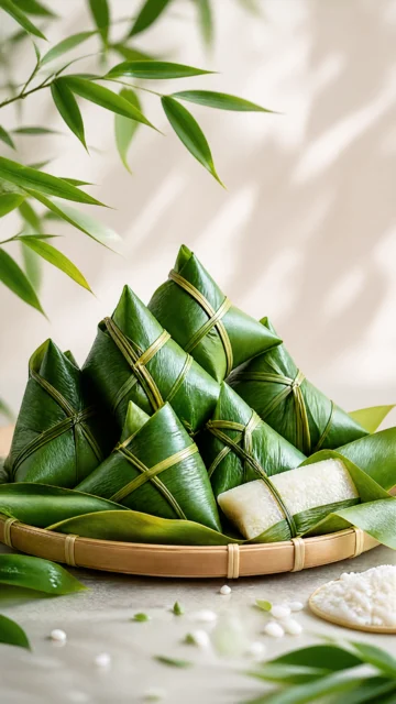 清新竹叶粽手机壁纸