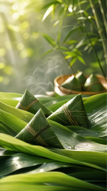粽叶飘香端午清新手机壁纸