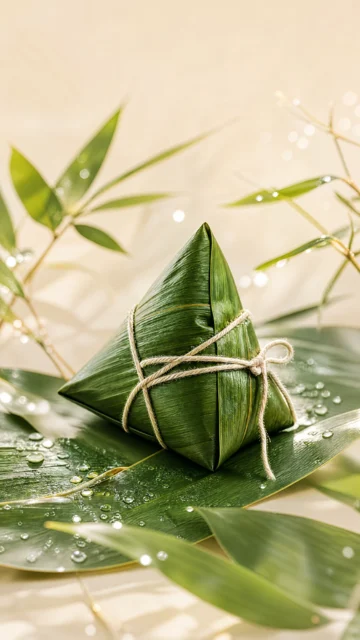 清新竹叶粽手机壁纸