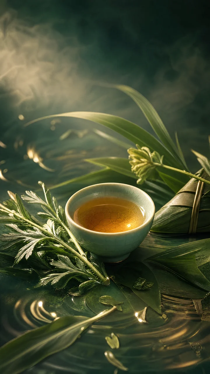 端午雄黄酒古风手机壁纸