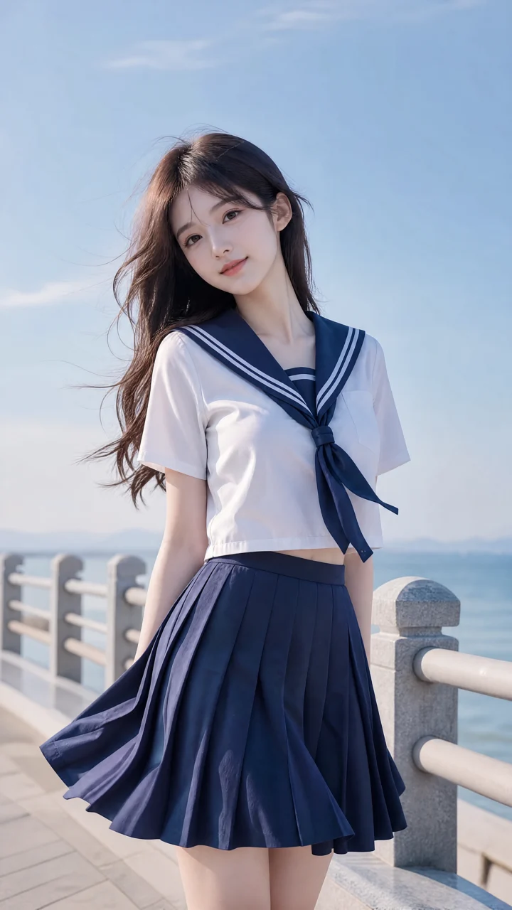 清新水手服风手机壁纸