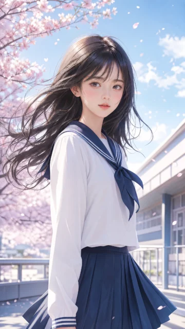 清新水手服风手机壁纸