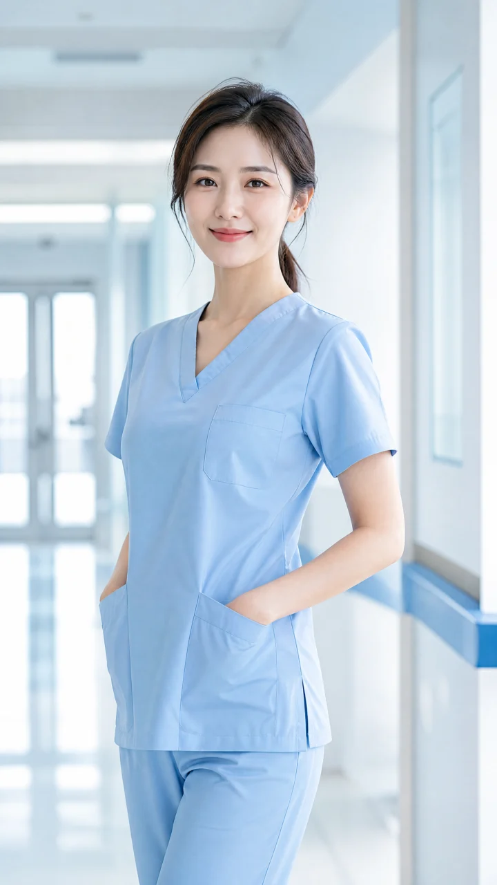 清新医护制服手机壁纸