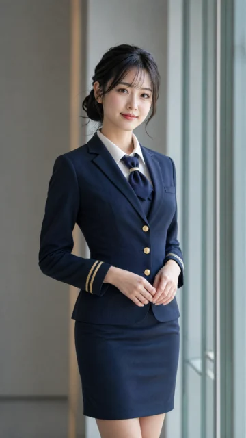 清新制服写真手机壁纸