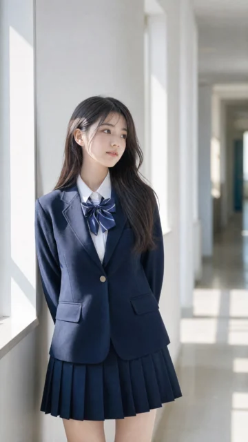 清新制服主题手机壁纸