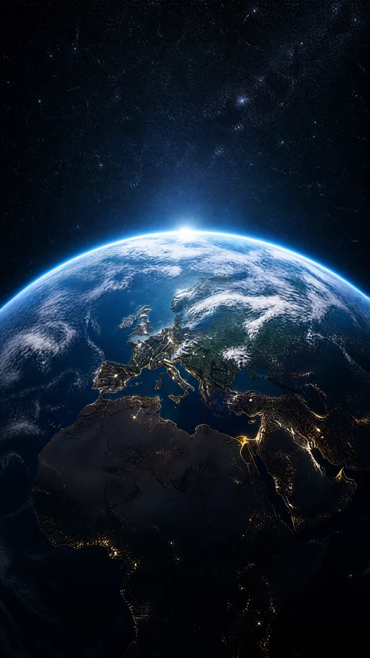 地球全景星空手机壁纸