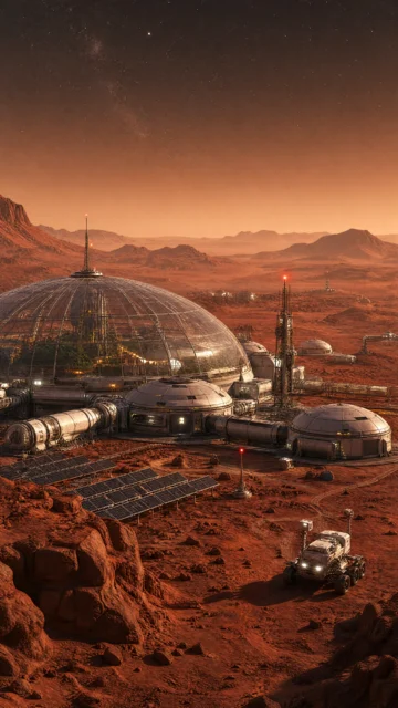 火星基地未来科幻手机壁纸