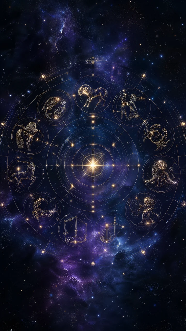 梦幻星座图案手机壁纸