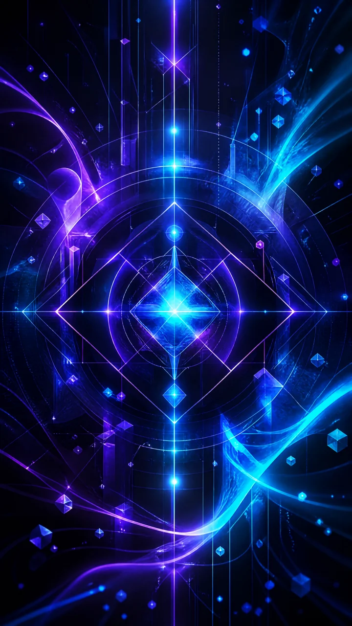 霓虹数字幻境手机壁纸