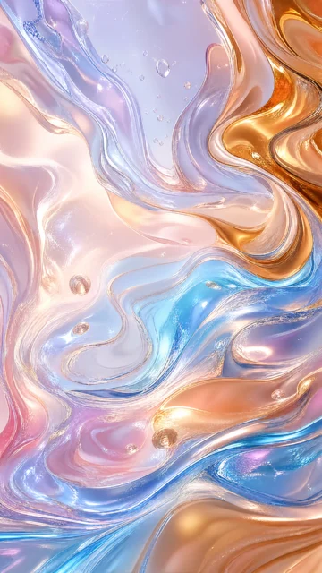 液态艺术流光手机壁纸