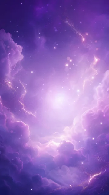 紫色梦幻星雾手机壁纸