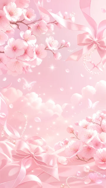 粉色少女风梦幻手机壁纸