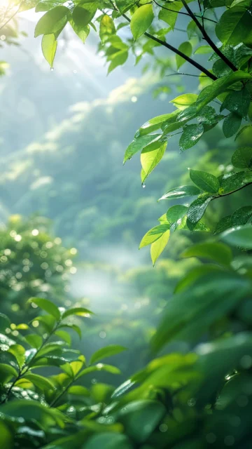 绿色自然风清新手机壁纸