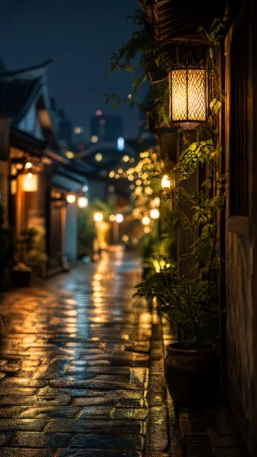 灯火阑珊夜色壁纸